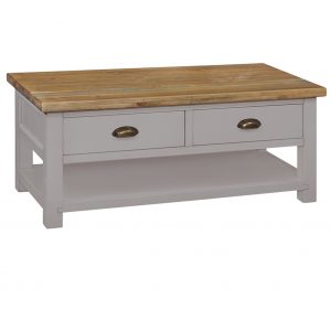 Charlton Grey - 2 Drawer Coffee Table